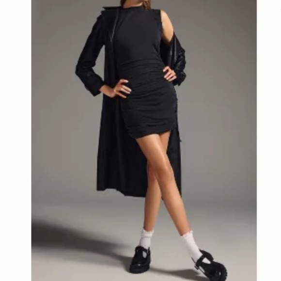 Brand New DAILY PRACTICE BY ANTHROPOLOGIE SLEEVELESS RUCHED MINI DRESS - Picture 7 of 14